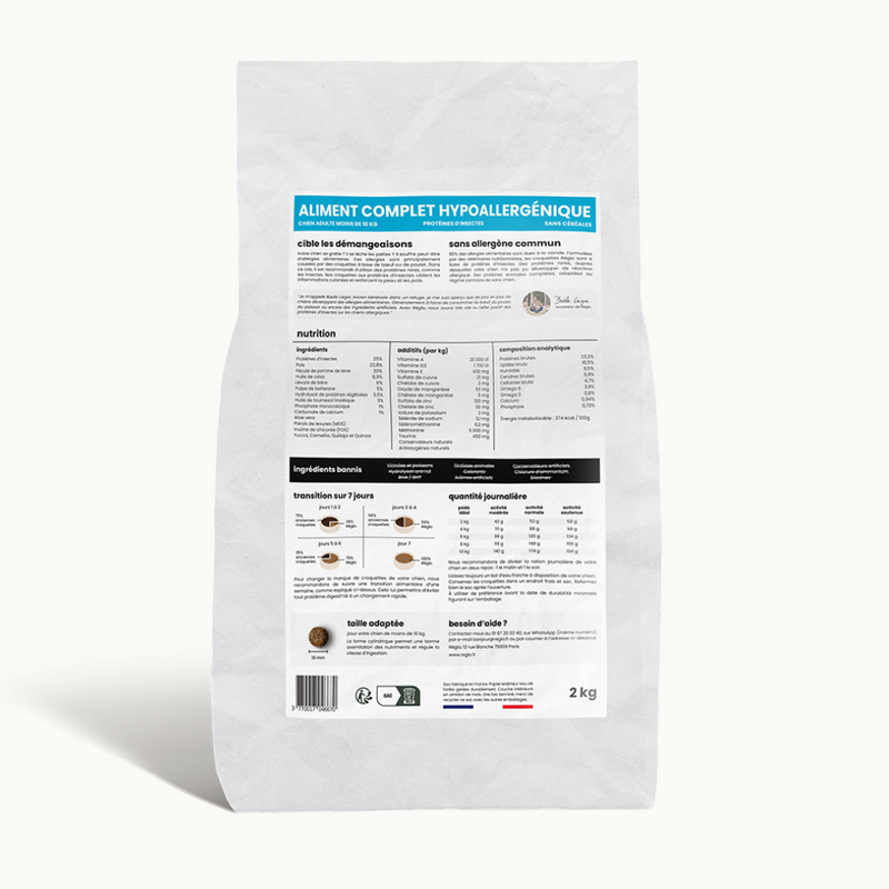 Croquettes Allergies - Chien Adulte Moins de 10 kg