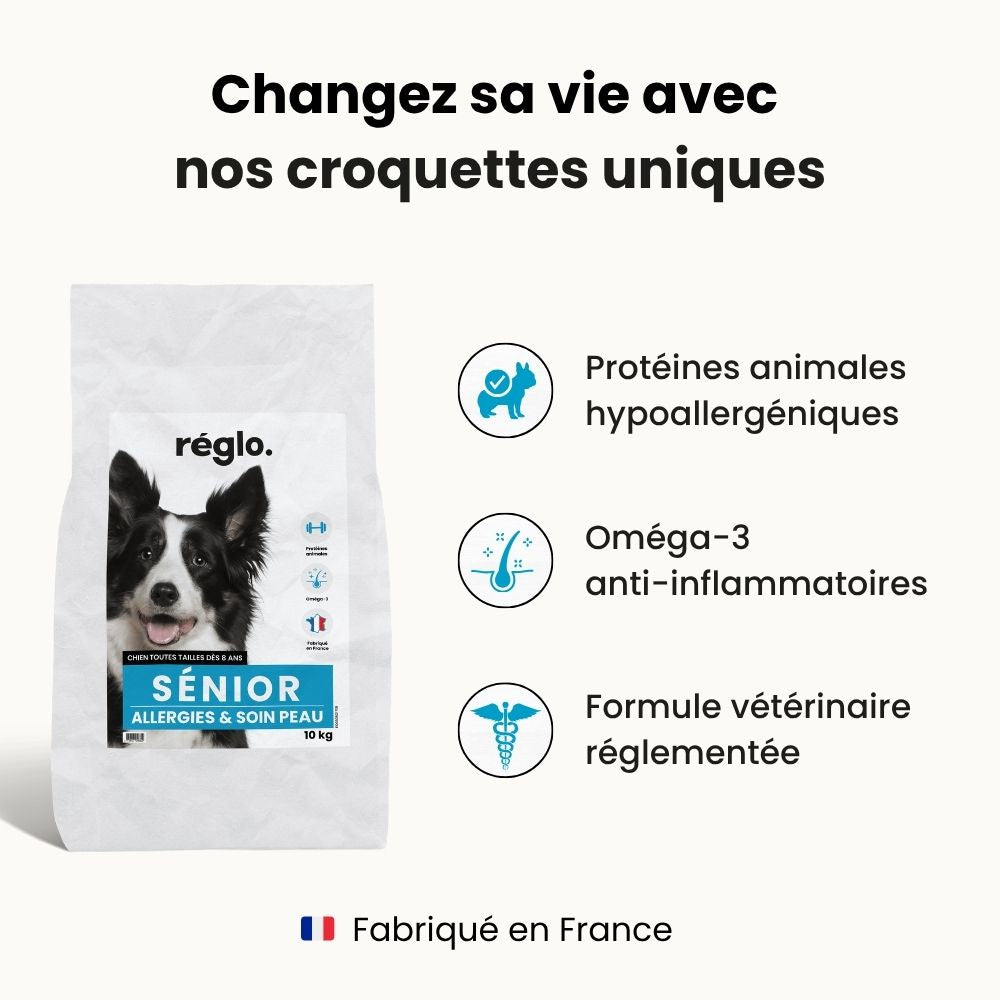 Croquettes Allergies - Chien sénior plus de 10 kg
