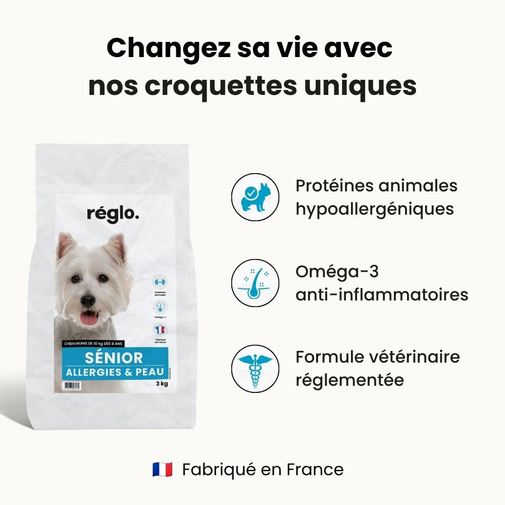 Croquettes Allergies - Chien Senior Moins de 10 kg