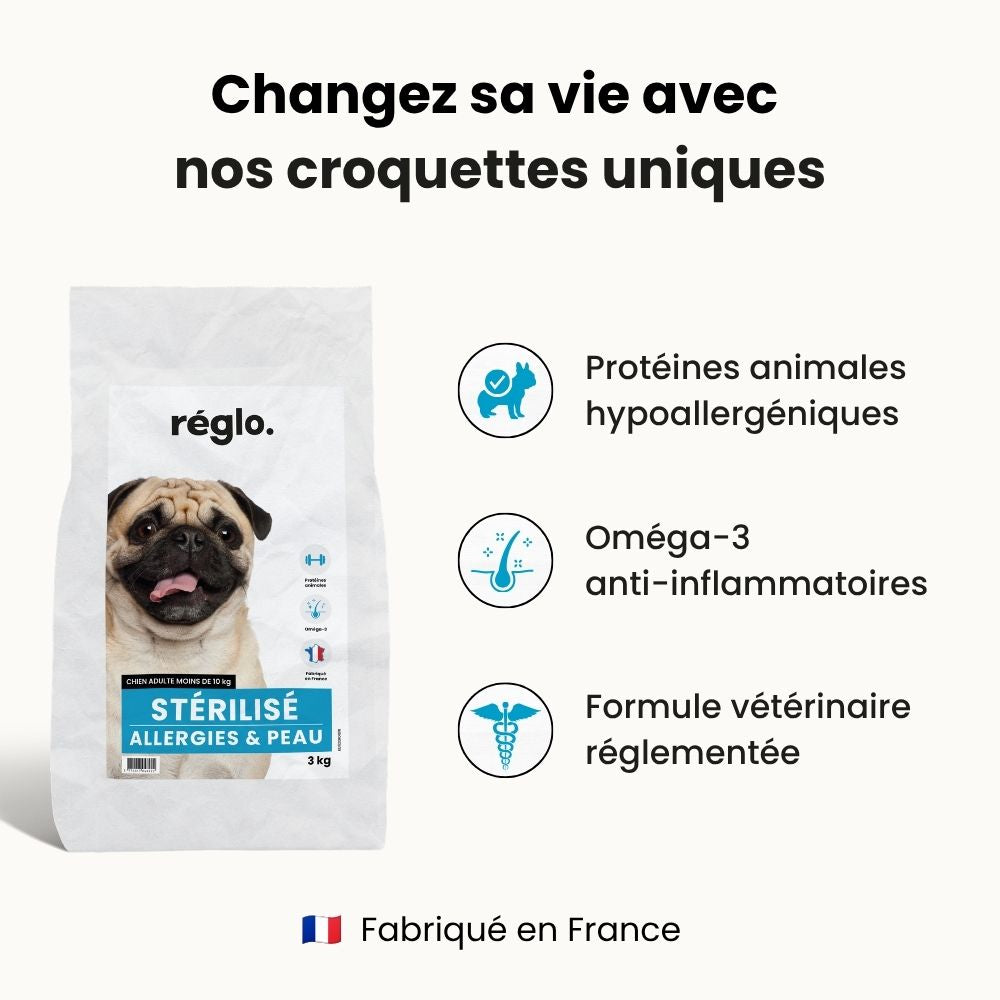 Croquettes Allergies - Chien Stérilisé Moins de 10 kg