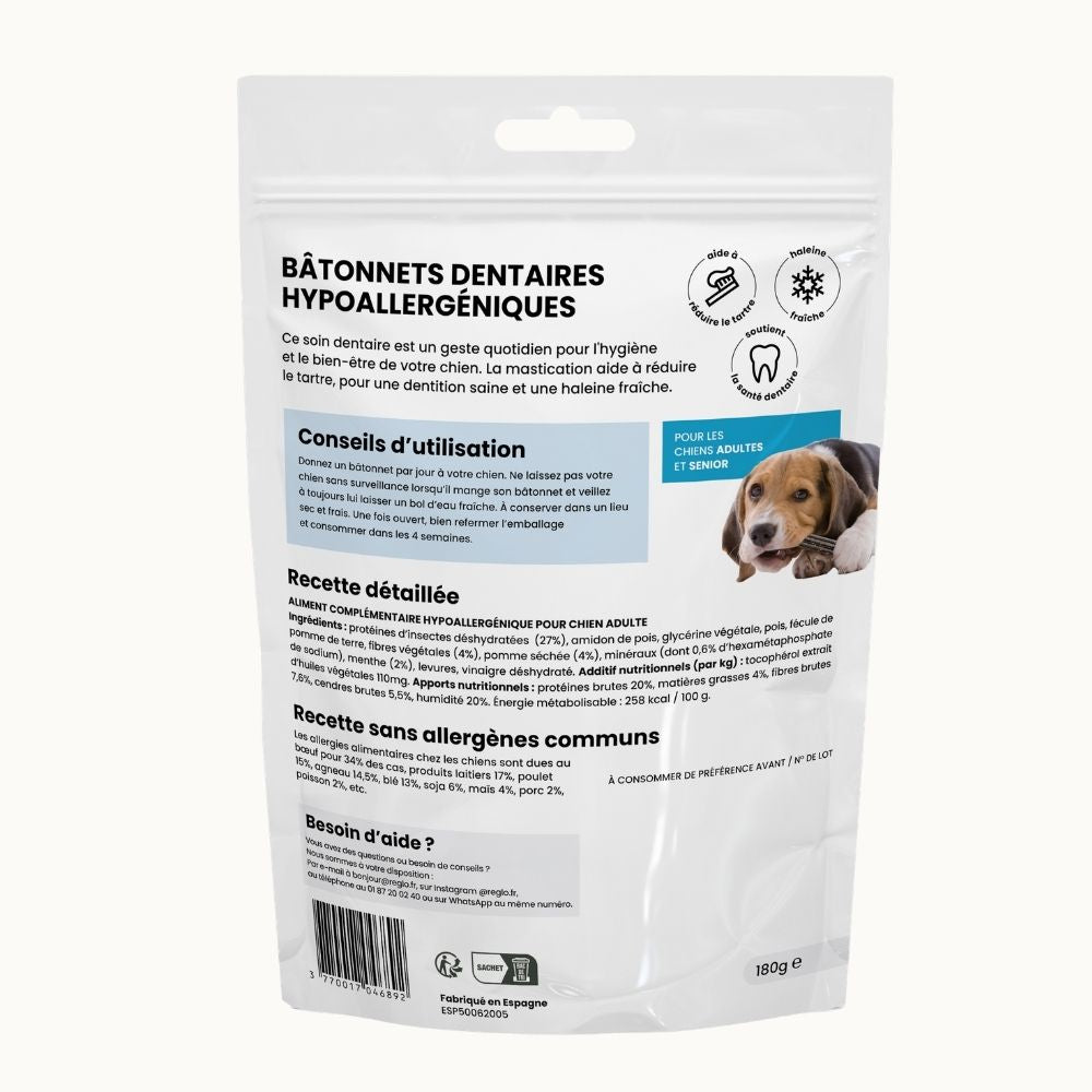 Bâtonnets Dentaires Hypoallergéniques